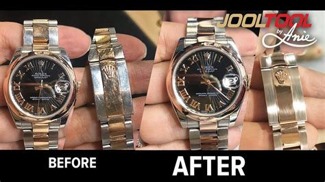 how to polish a gold rolex|does polishing a rolex work.